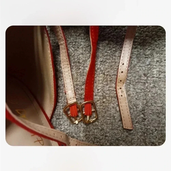 Dream Pairs Red Strappy Closed Pointed Toe  High Heels Size 8.5 - Picture 12 of 12